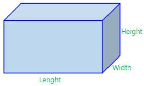 Dimension of a Cuboid 